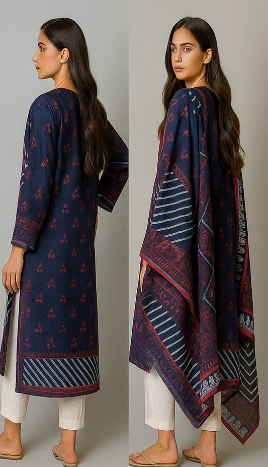 Khaadi 2-Piece Lawn Suit (Shirt + Dupatta)