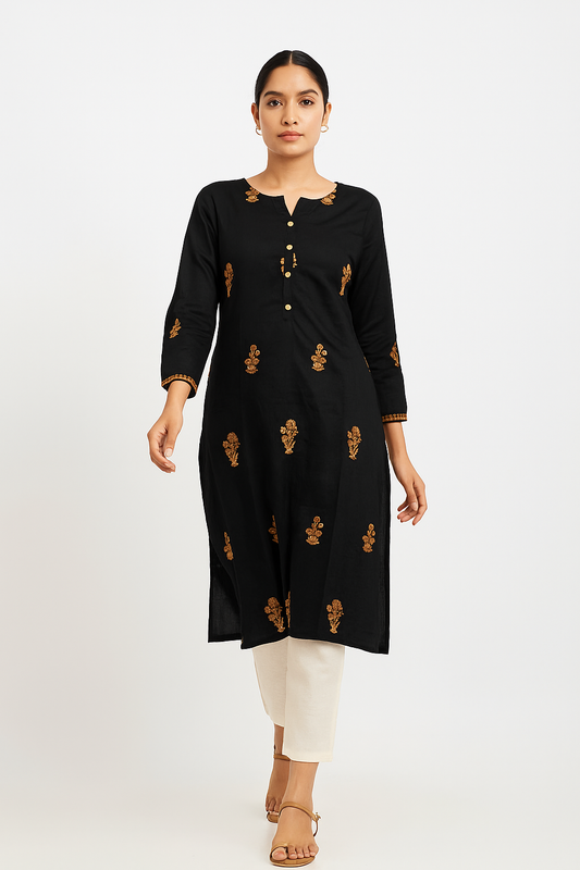 Zellbury Embroidered Kurta