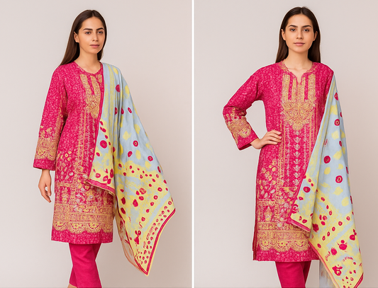 Sapphire 2-Piece Lawn Suit (Shirt + Dupatta)