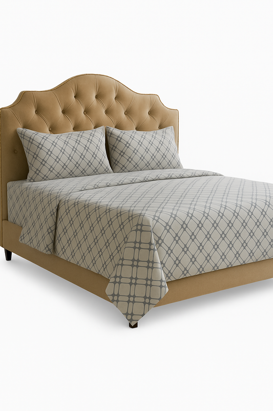 3-Piece Luxury Bed Sheet Set – Elastic Fitted | Printed Flanelle By Henri Coveri