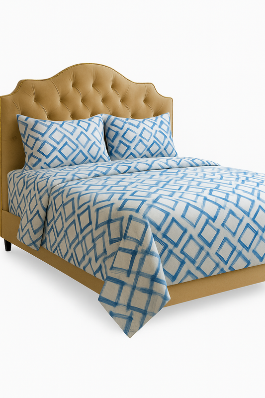 3-Piece Luxury Bed Sheet Set – Elastic Fitted | Printed Flanelle By Henri Coveri