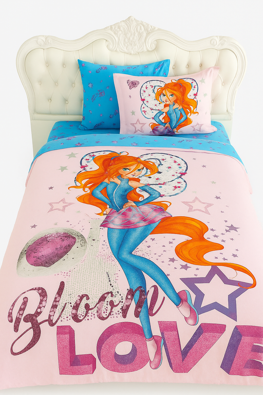 Winx Club Girls Duvet Cover Set – 100% Cotton