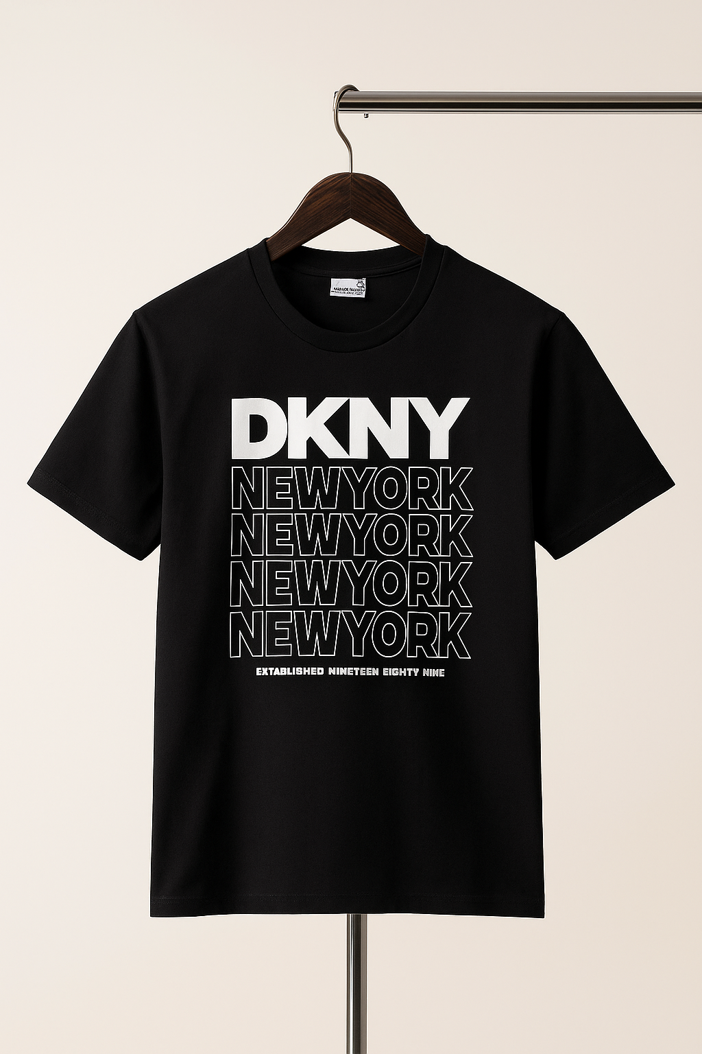 DKNY Short-sleeved Black T-shirt for Boys