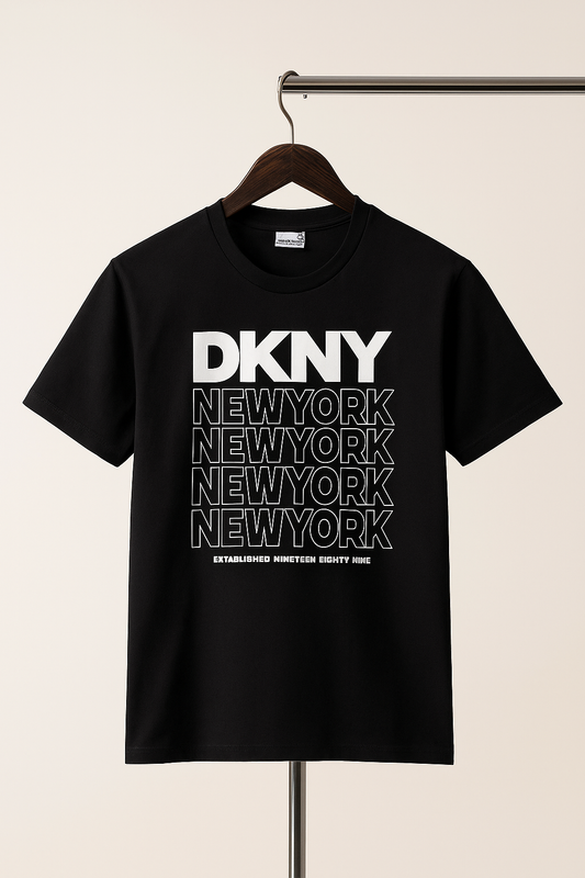 DKNY Short-sleeved Black T-shirt for Boys