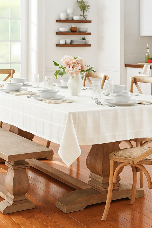 Jacquard Table Cover by Etly Klarborg