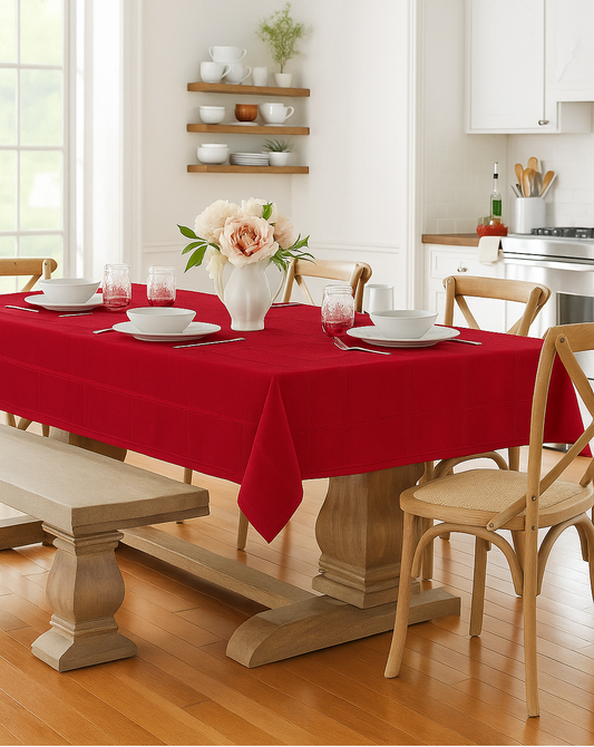 Jacquard Table Cover by Etly Klarborg