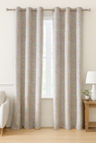 Multi Colored  Flower Pattern Curtain – 8 Rings | Premium cotton BY AKYA