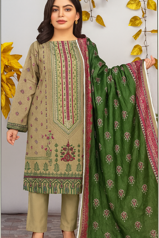 Usman Kashif Mahir Doria – 3 Piece Unstitched Lawn Suit – CHP-50