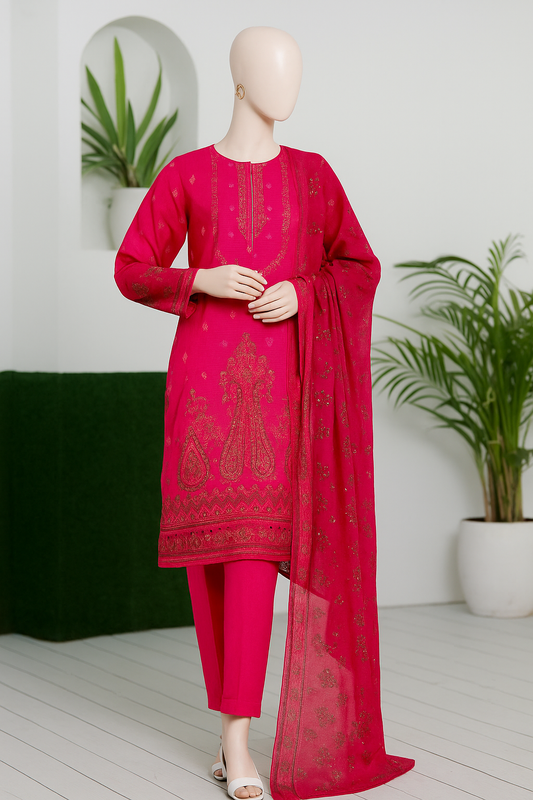 Mishal By SB - Unstitched 3-Piece Heavy Embroidery