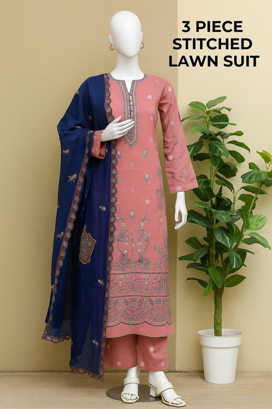Rang e Haya - Unstitched 3-Piece Heavy Embroidered Lawn VOL-45