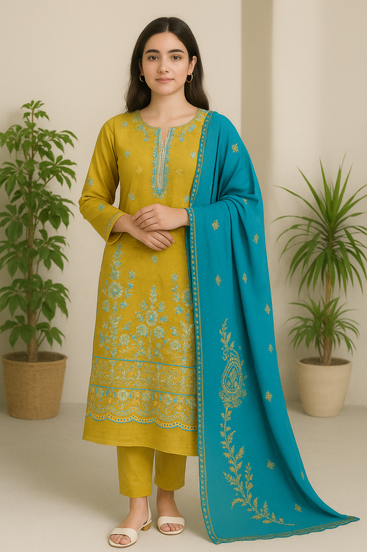 Rang e Haya - Unstitched 3-Piece Heavy Embroidered Lawn VOL-45