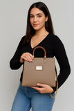 GuccI Inspired White Faux Leather Handbag