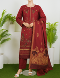 Areeba Eman – Unstitched 3PC Embroidered Lawn