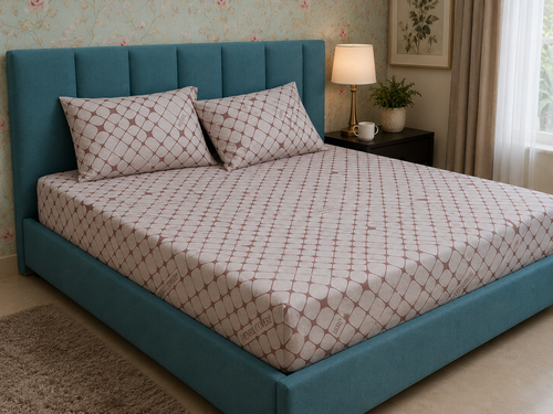 3-Piece Luxury Bed Sheet Set – Elastic Fitted | Printed Flanelle By Henri Coveri