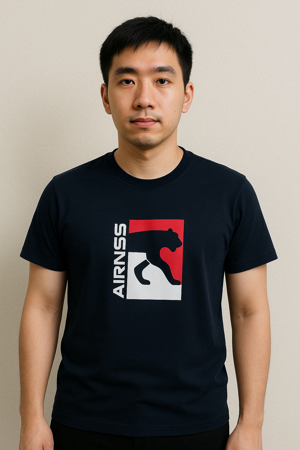 Classic Airness Printed Half Sleeve T-Shirt