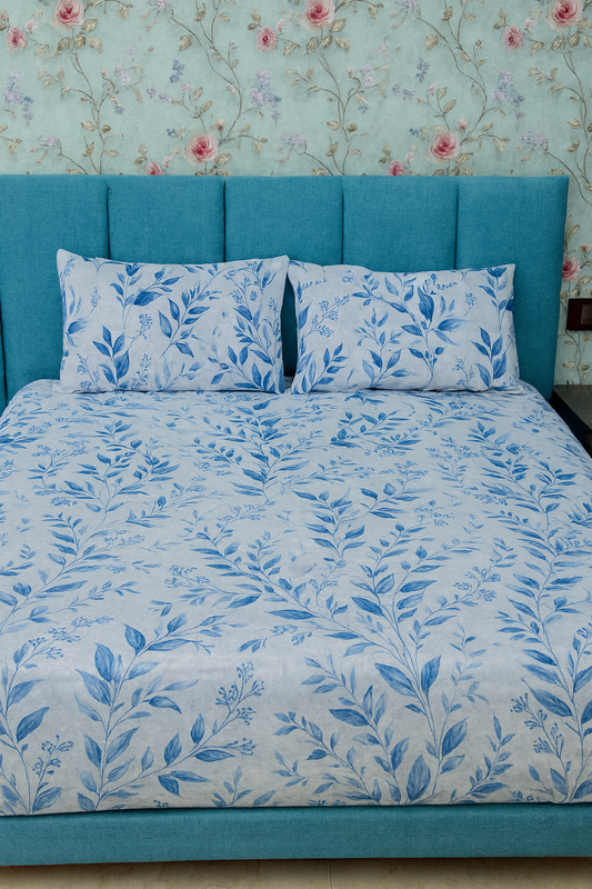 3-Piece Luxury Bed Sheet Set – Elastic Fitted | Printed Flanelle By Henri Coveri