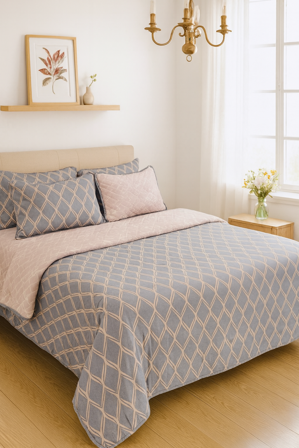 WINTER COMFORTER SET 6 PIECES (COMFORTER 200 GSM)