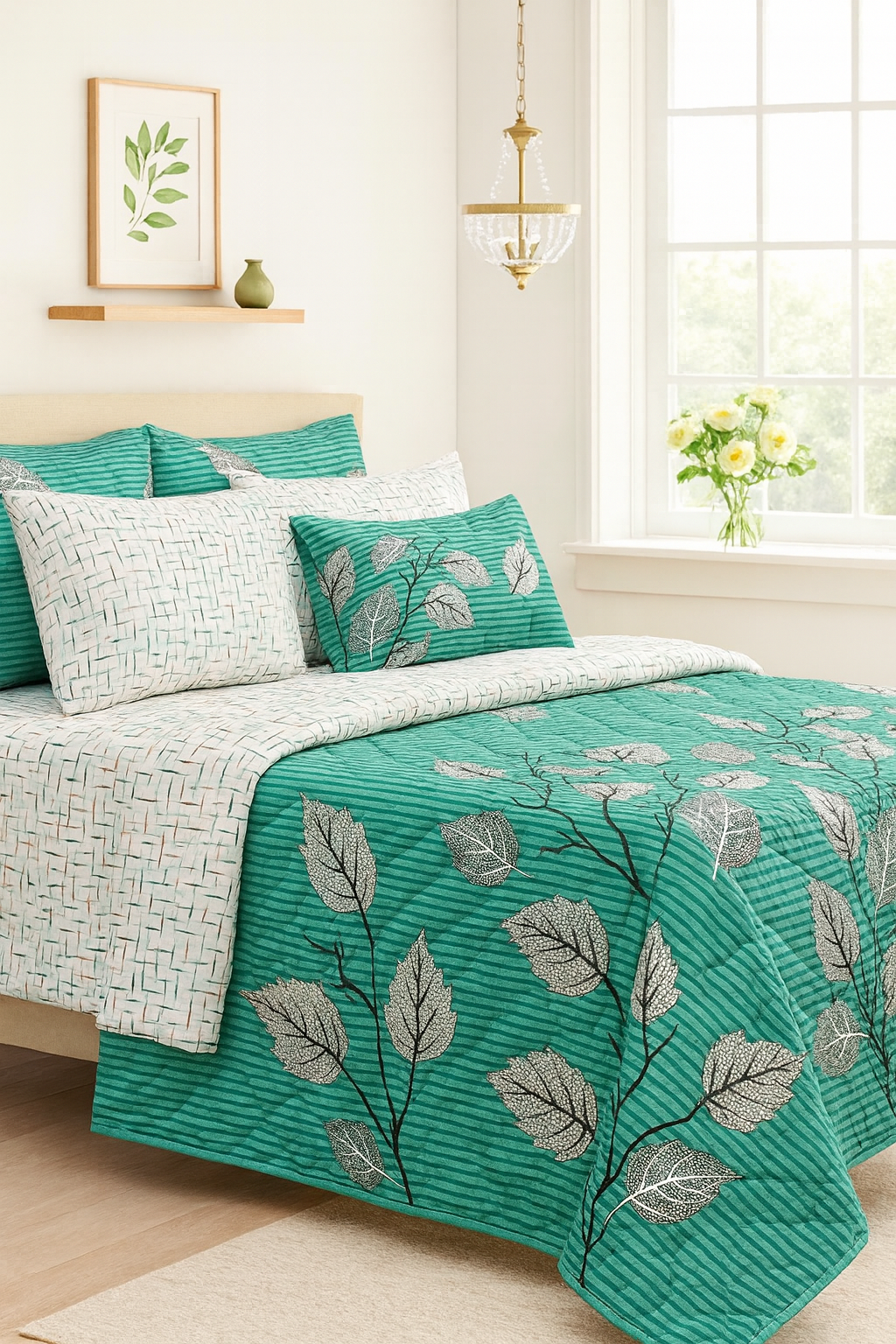 WINTER COMFORTER SET 6 PIECES (COMFORTER 200 GSM)