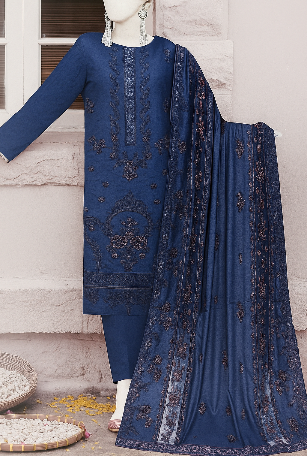 Gul Nawab By Bareeza Fashion Embroidered Unstitched 3 Piece Suit