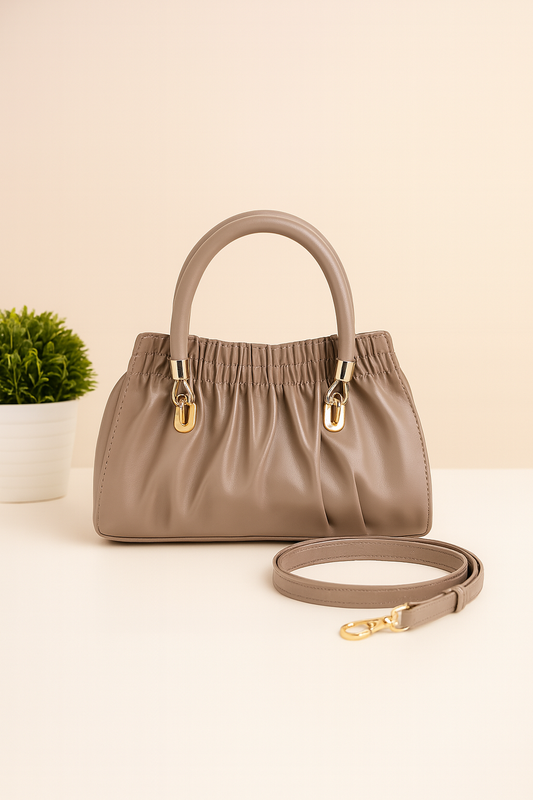 Elegant Ruched Handbag