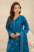 Zunaira Zamal-3PC-Embroidery Unstitch Lawn (Royal Blue)