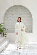 Zunaira Zamal-3PC-Embroidery Unstitch Lawn (Light Green)