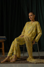 Ego Slide Away – 3PC Unstitched Lawn (Yellow)