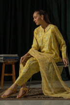 Ego Slide Away – 3PC Unstitched Lawn (Yellow)