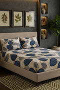 King Size Fitted Bed Sheet Set By KBC (Blue)