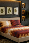 King Size Fitted Bed Sheet Set By KBC (Red)