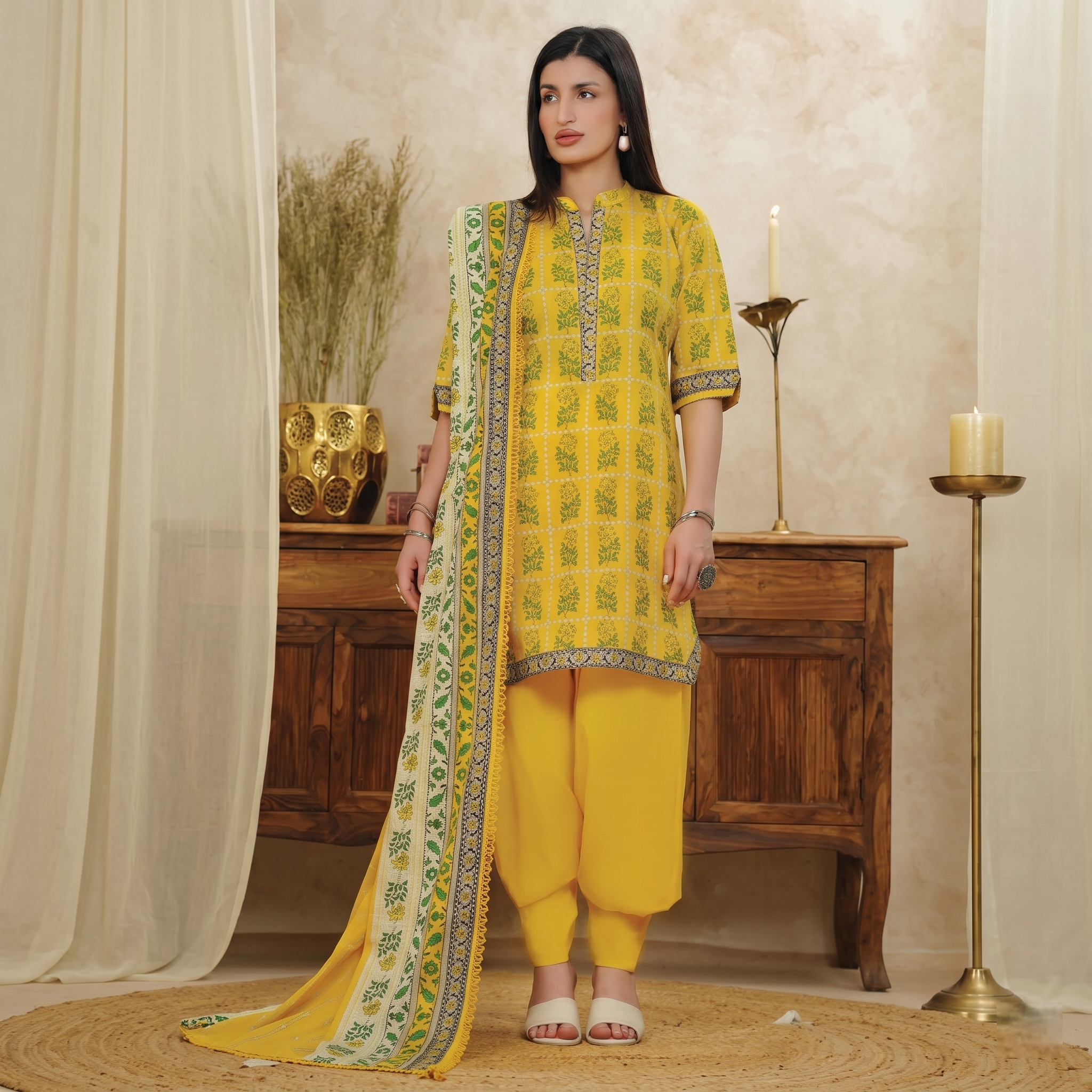 Mor Bagh by Beechtree – 3 Piece Unstitched Lawn Suit
