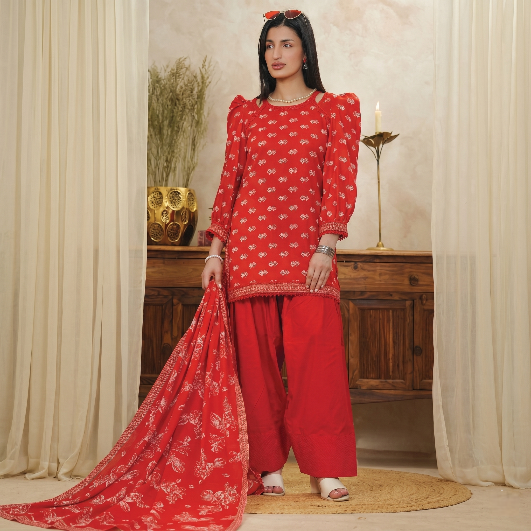Mor Bagh by Beechtree – 3 Piece Unstitched Lawn Suit