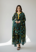 Nishat Doriya Lawn – 3 Piece Stitched (Black)