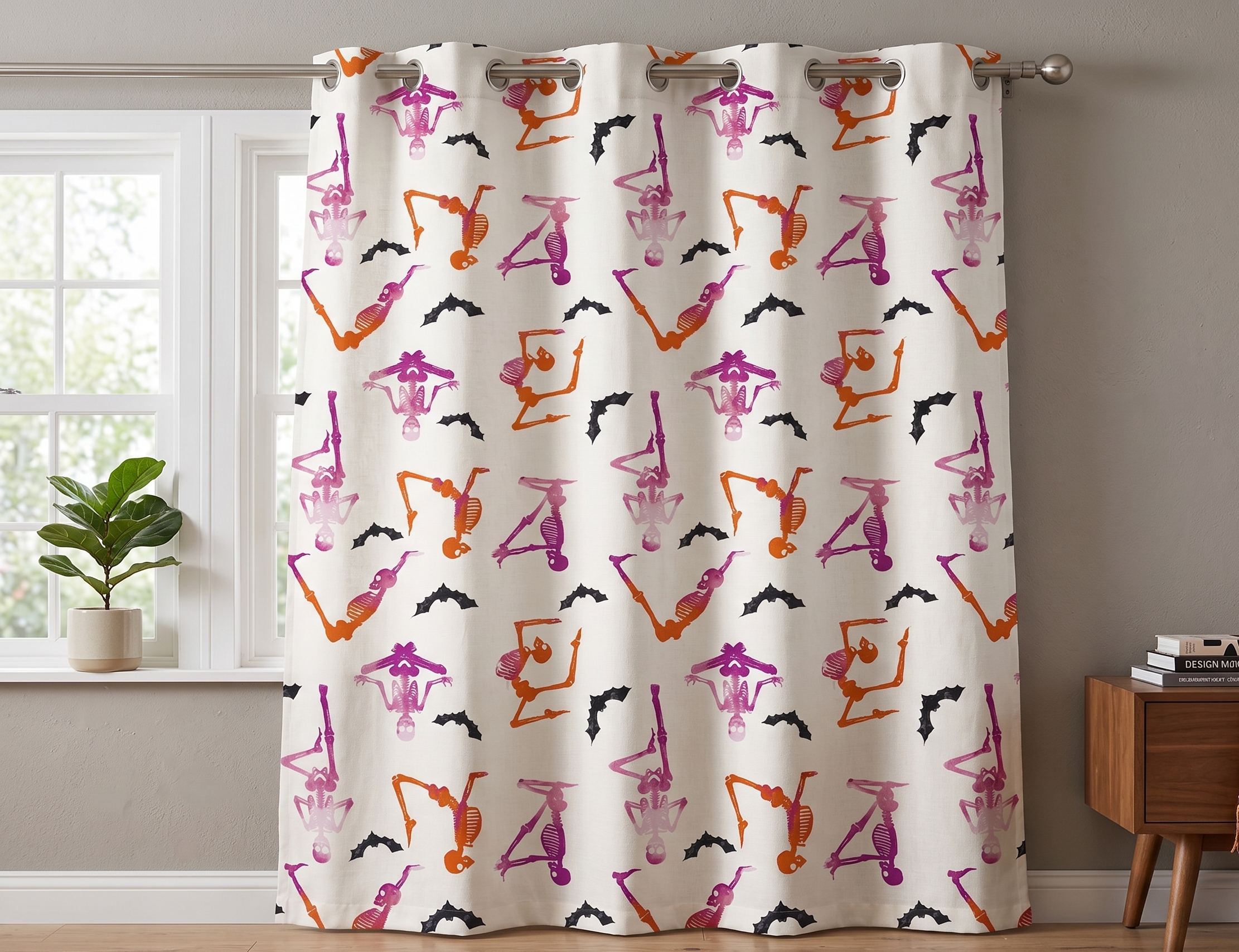 CURTAIN 10 RINGS HIGH & EXPORT QUALITY (White)