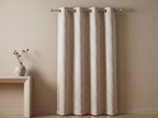 CURTAIN 10 RINGS HIGH & EXPORT QUALITY (Light Gray)