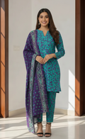 Nishat Doriya Lawn – 3 Piece Stitched (Fiord)