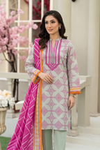 Alkaram Studio 3PC Stitched Embroidered Lawn Suit (Dusty Gray)