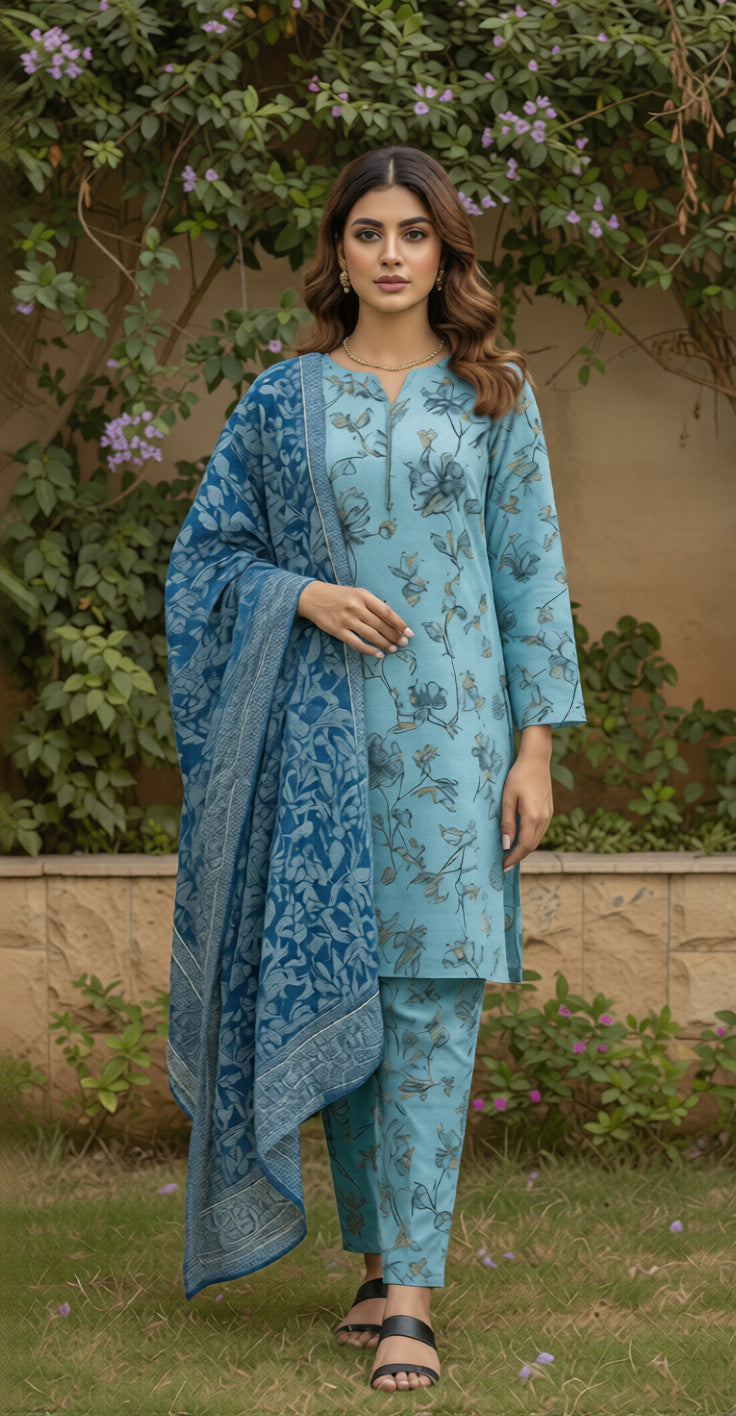 Sapphire – Doriya Lawn 3-Piece Stitched