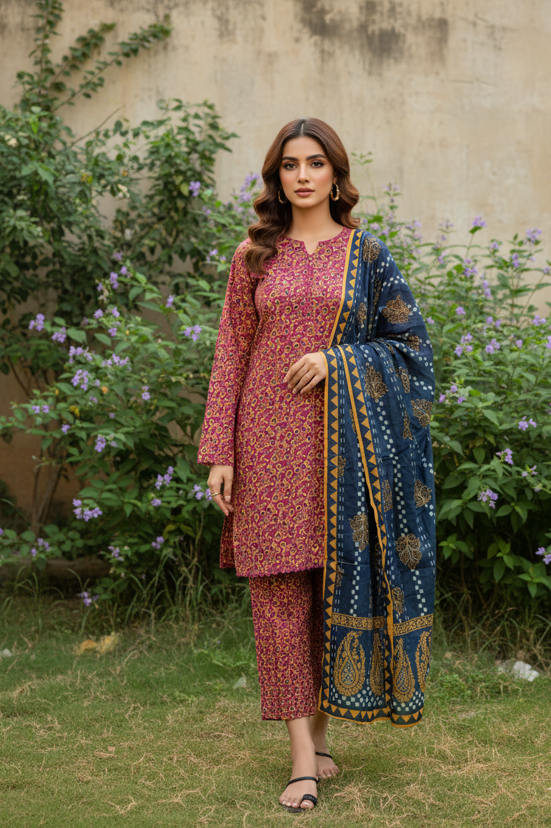 Ideas Pret 3-Piece lawn Stitched Suit
