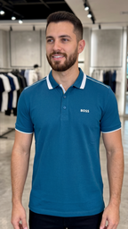 Boss Classic Polo T-Shirt (Navy Blue)