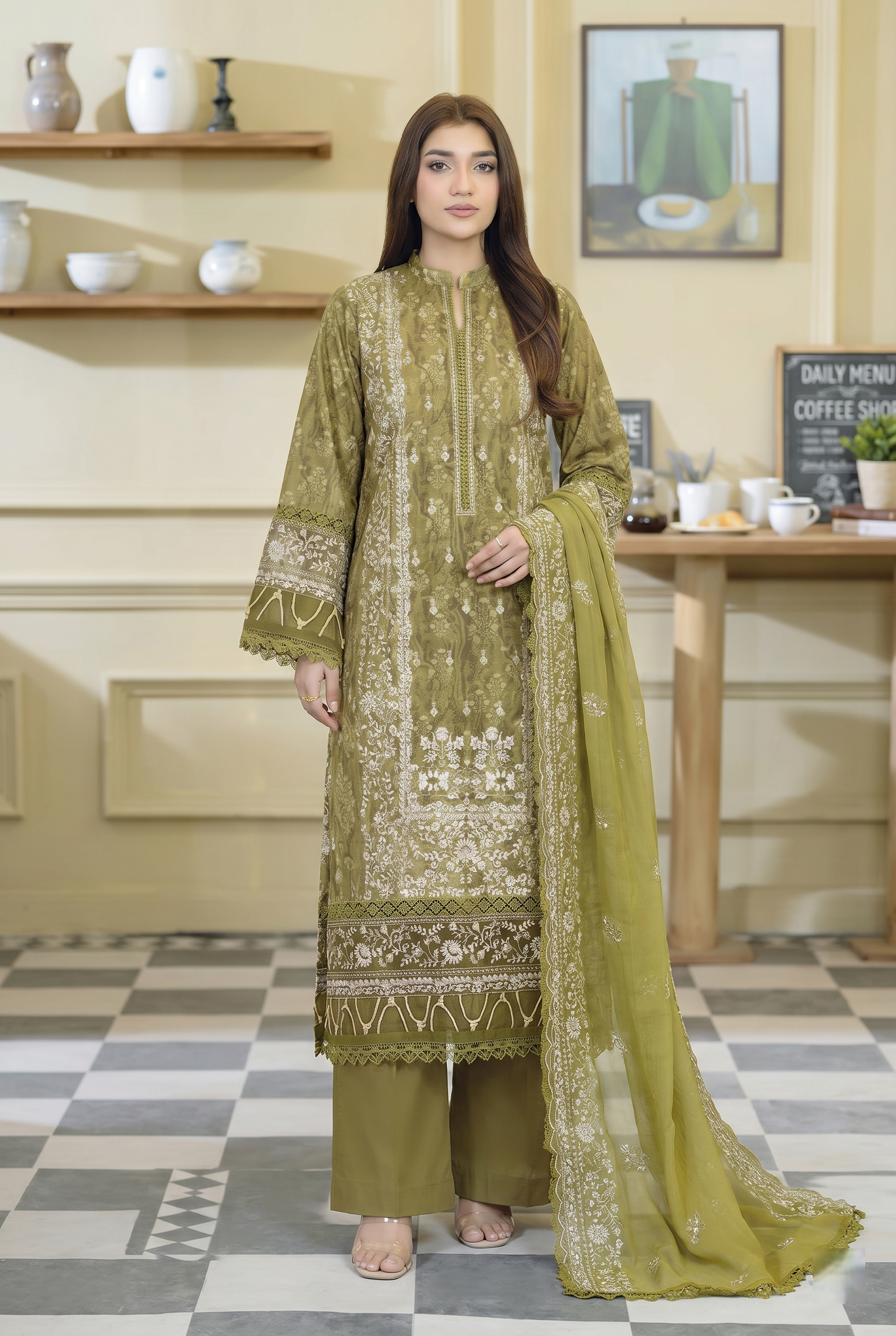 Lala Zar By Johra Unstitch Embroidered-3PC-Lawn-Pista