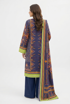 Keyseria By Jaffrani-3PC Unstitch Lawn Chapter-7 (Blue)