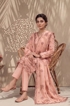 Halima by Breeza Fashion - 3PC Unstitched Embroidered Lawn Suit (Light Pink)