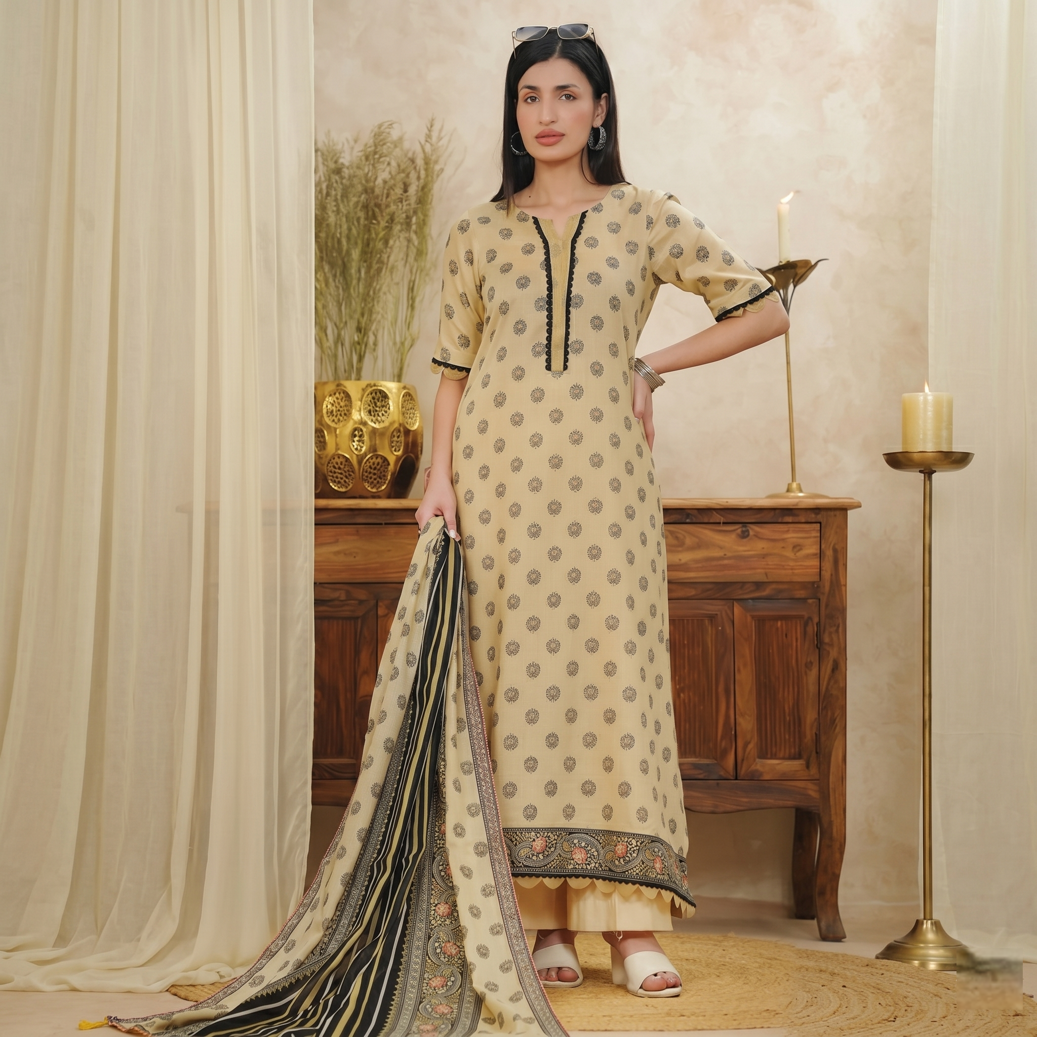 Mor Bagh by Beechtree – 3 Piece Unstitched Lawn Suit
