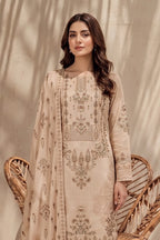 Jasmine by Breeza Fashion - 3PC Unstitched Embroidered Lawn Suit (Luxor Gold)