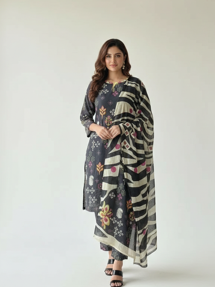 Nishat Doriya Lawn – 3 Piece Stitched