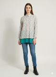 Alkaram Checkered- Stich Kurti / Shirt