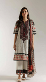 Ethnc 2 Piece Lawn – Unstitched Shirt & Dupatta
