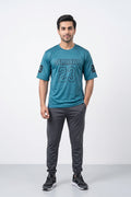 Fashion - Cemmery 23 Men’s Dry Fit Varsity T-Shirt (Teal)