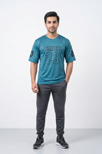 Fashion - Cemmery 23 Men’s Dry Fit Varsity T-Shirt (Teal)